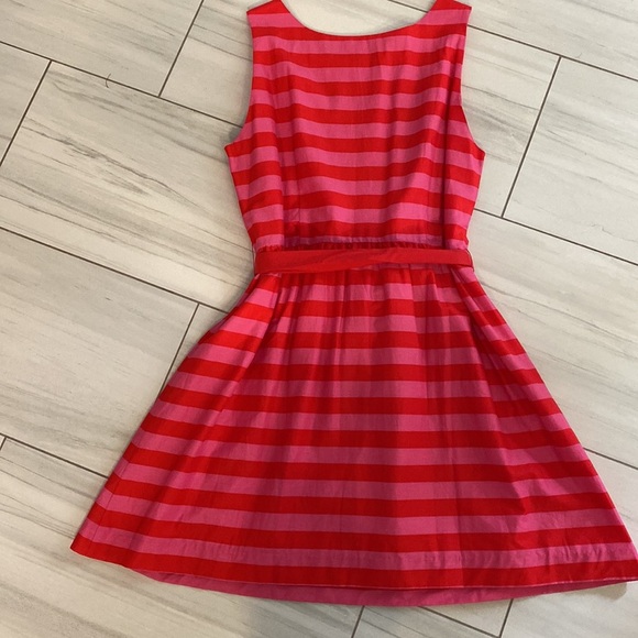 Garnet Hill Red Striped Sleeveless Dress Size XL - Picture 4 of 6